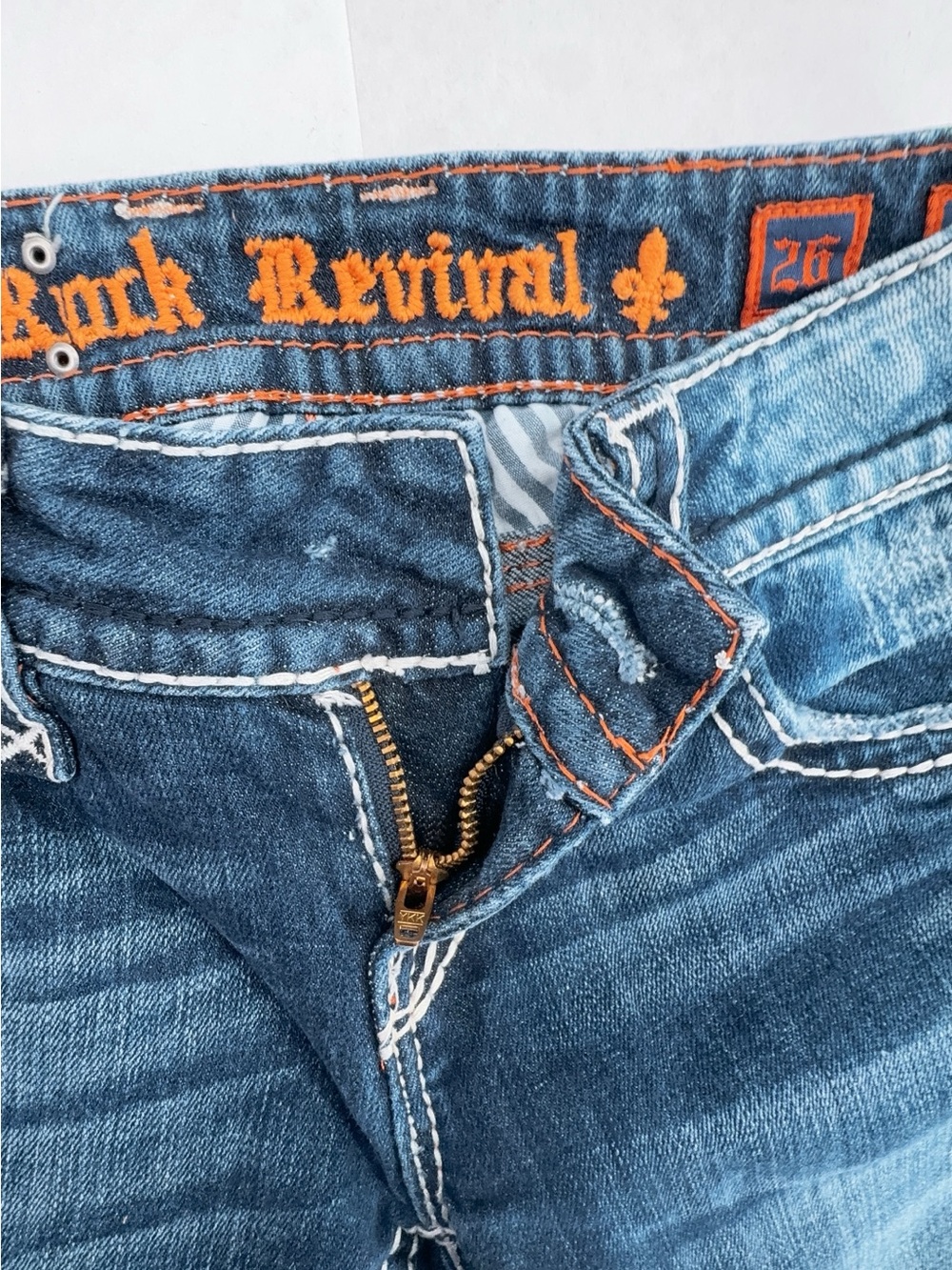 Rock Revival blake Straight Denim jeans size 26 - Picture 10 of 13